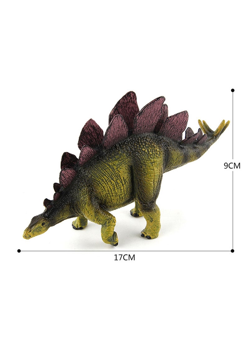 Stegosaurus Dinosaur Model Toy Model Desktop Ornaments Hobby Collectibles (Purple)