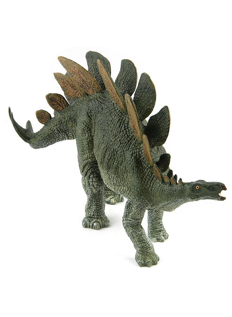 Stegosaurus Dinosaur Model Toy Model Desktop Ornaments Hobby Collectibles (Green)