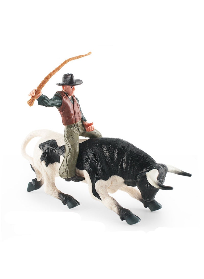 Simulation Of Spanish Bullfighting Toy Model Solid Static Ornaments (T15593 Matador + Bullfighting)