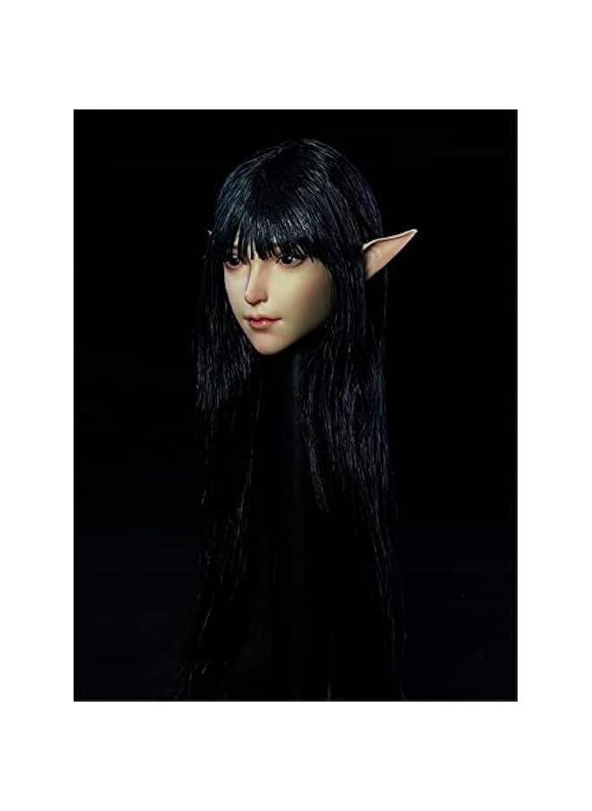 1/6 Scale Female Figure Head Sculpt, Elf Charming Girl Doll Head for 12 Inch Action Figure TBLeague JIAOUDOLL HS051(D)