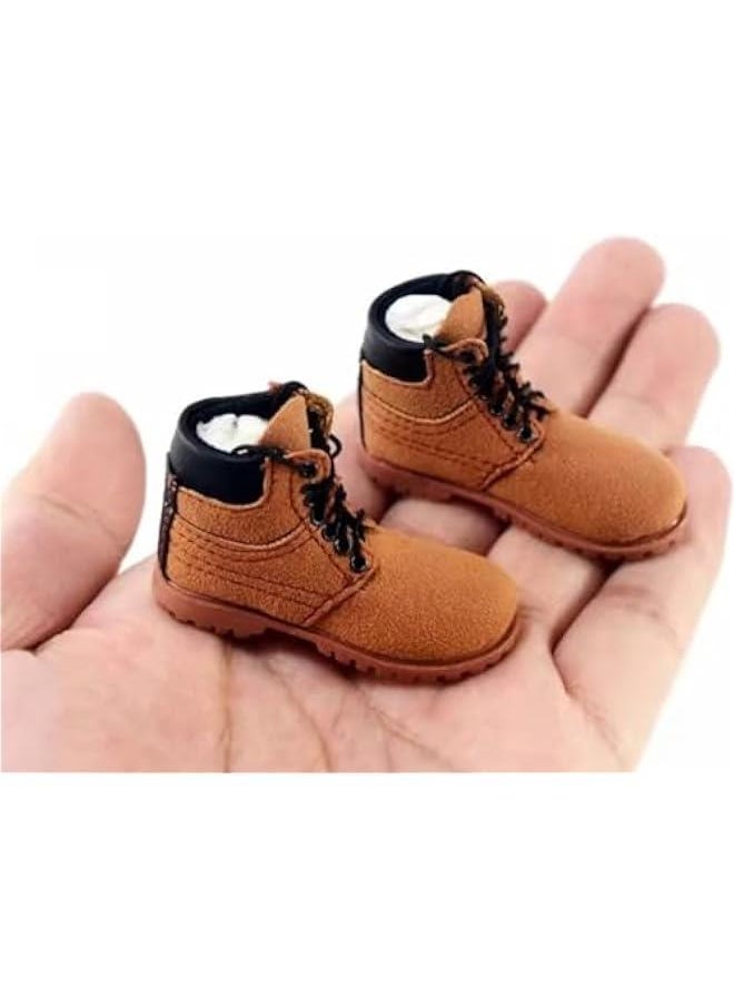 1/6 Scale Action Figure Accessory: Men's Hiking Boots Model for 12-inch Miniature Collectible Figure MDXG Brown