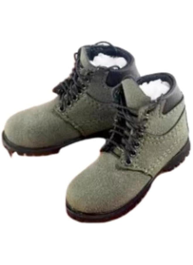 1/6 Scale Action Figure Accessory: Men's Hiking Boots Model for 12-inch Miniature Collectible Figure MDXF Army Green