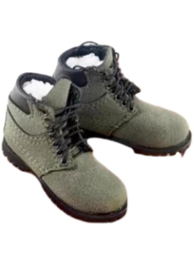 1/6 Scale Action Figure Accessory: Men's Hiking Boots Model for 12-inch Miniature Collectible Figure MDXF Army Green