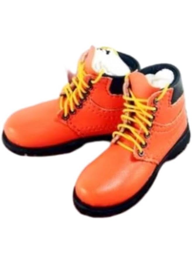 1/6 Scale Action Figure Accessory: Men's Hiking Boots Model for 12-inch Miniature Collectible Figure MDXE Orange