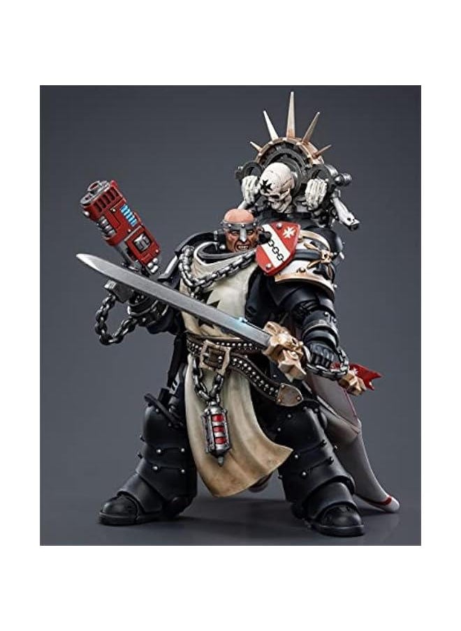 JoyToy × Warhammer 40K 40000 Officially Licensed 1/18 Scale Science-Fiction Action Figures Full Set Series -Black Templars Marshal Baldeckrath