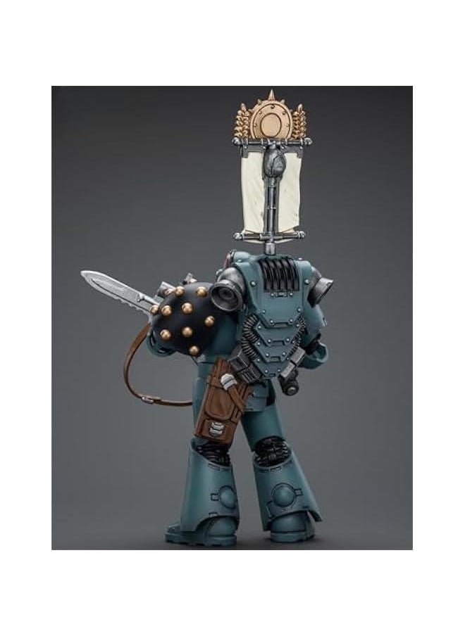 JoyToy Warhammer The Horus Heresy Collectible Figure: Sons of Horus MKVI Tactical Squad Legionary with Legion Vexilla 1:18 Scale Action Figures JT9480