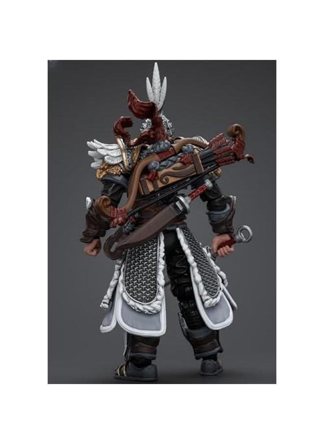 JoyToy Dark Source Collectible Figure: JiangHu Northern Hanland Empire White Feather Snowfield Archery Cavalry 1:18 Scale Action Figures JT5901