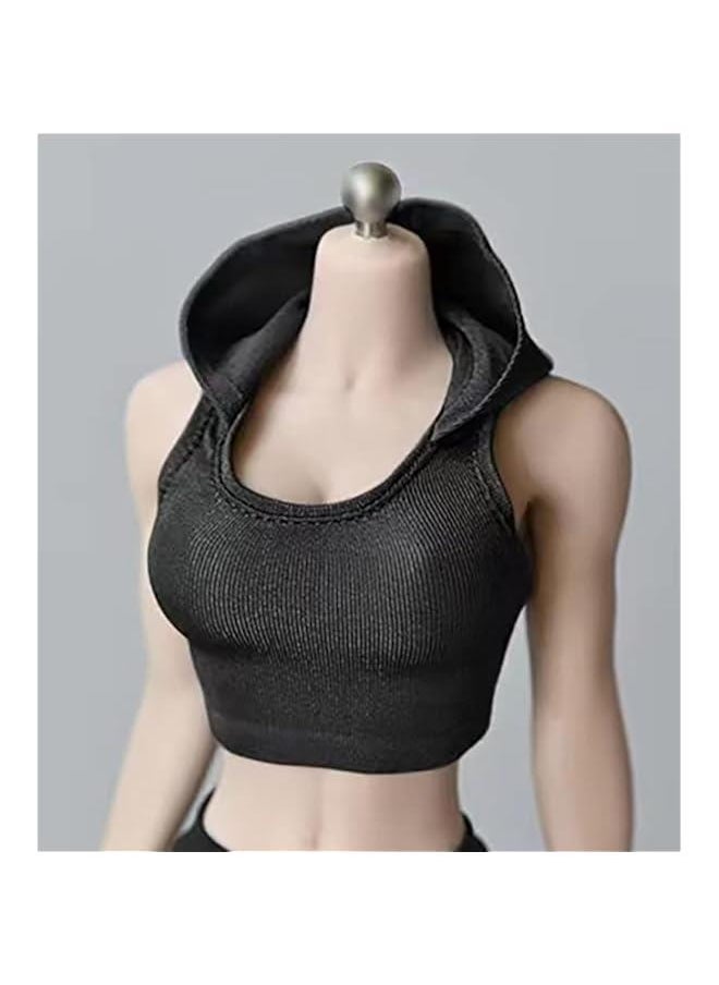 1/6 Scale Vest Outfit Costume for 12 inch Female Seamless Action Figure Phicen/TBLeague JODY11 Black