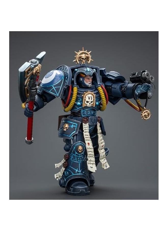 JoyToy Warhammer 40K Collectible Figure: Ultramarines Librarian in Terminator Armour 1:18 Scale Action Figures JT9794