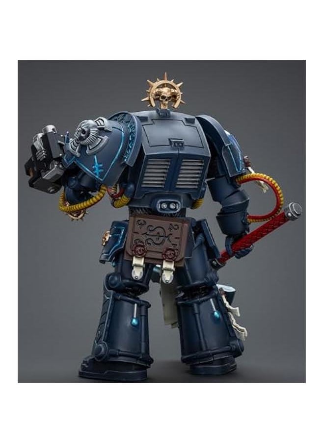 JoyToy Warhammer 40K Collectible Figure: Ultramarines Librarian in Terminator Armour 1:18 Scale Action Figures JT9794