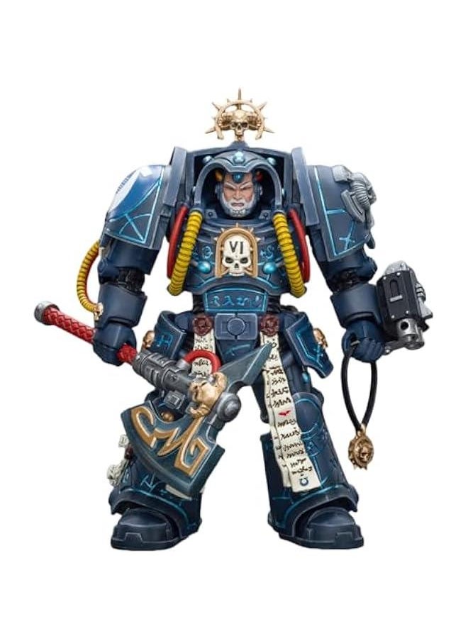 JoyToy Warhammer 40K Collectible Figure: Ultramarines Librarian in Terminator Armour 1:18 Scale Action Figures JT9794