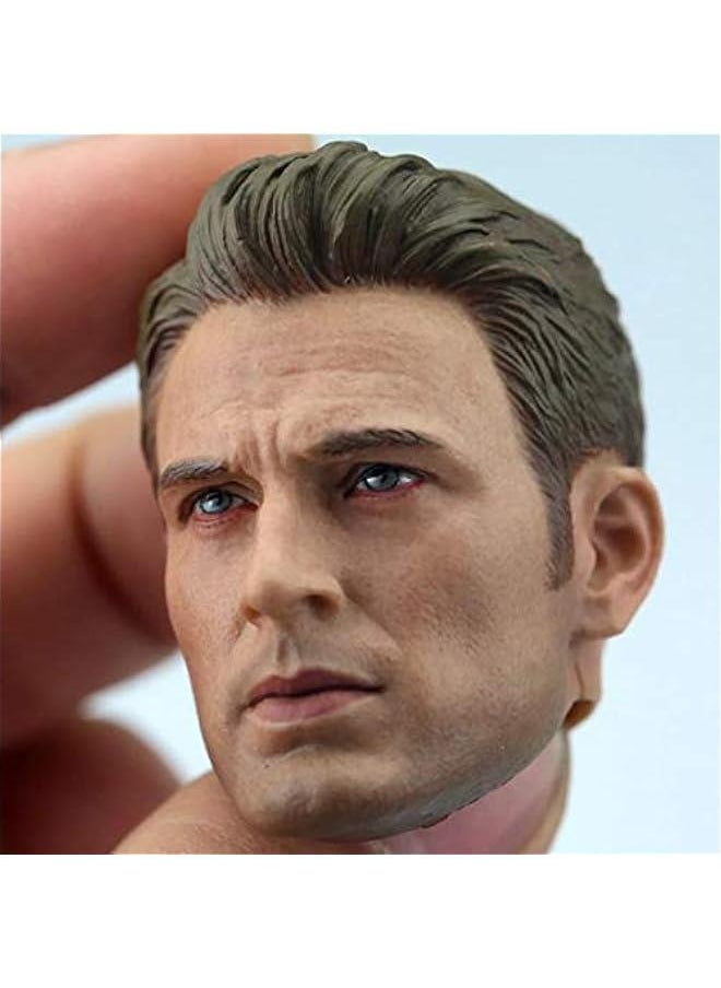 1/6 Scale Male Figure Head Sculpt, Handsome Men Tough Guy, Doll Head for 12 Action Figure Phicen, TBLeague HS008(C)