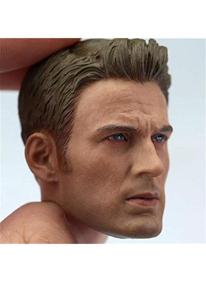 1/6 Scale Male Figure Head Sculpt, Handsome Men Tough Guy, Doll Head for 12 Action Figure Phicen, TBLeague HS008(C)