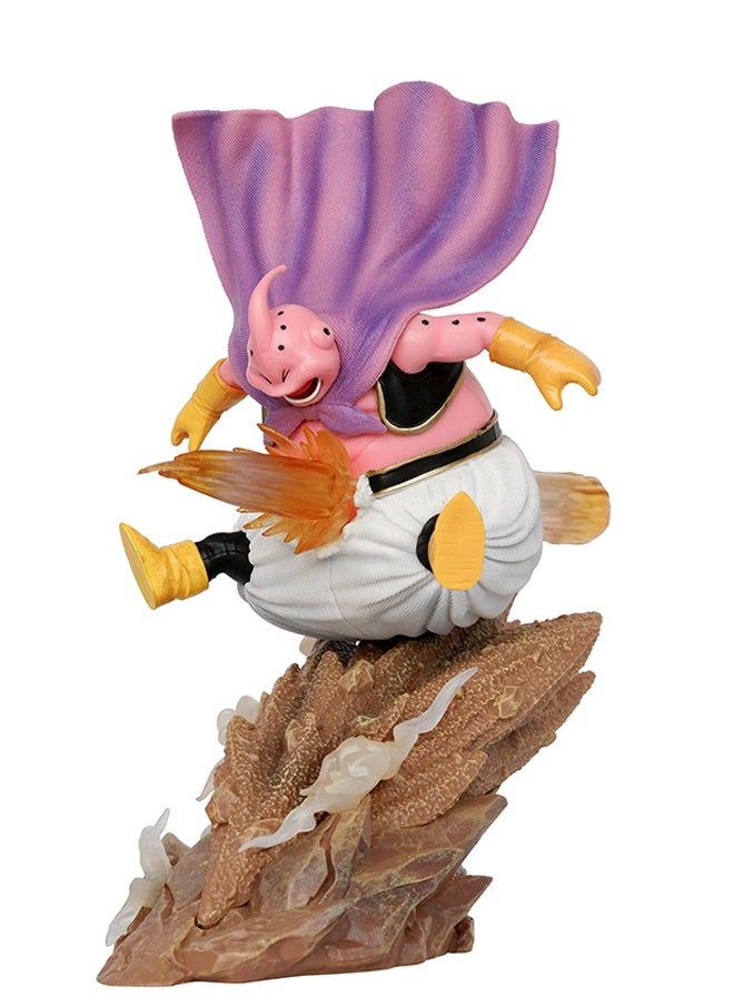 Dragon Ball Majin Buu Action Figure Decorative Resin Sculpture Home Decor Statue, Art Figurine Home Ornament Decoration for Office, Living Room, Bedroom, Book Shelf, TV Cabinet, Desktop