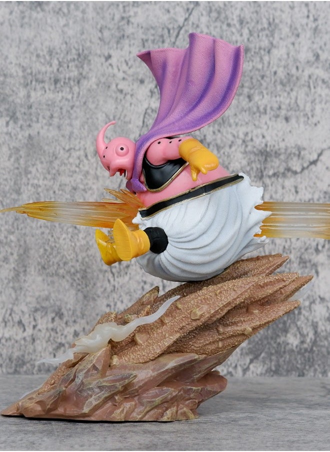 Dragon Ball Majin Buu Action Figure Decorative Resin Sculpture Home Decor Statue, Art Figurine Home Ornament Decoration for Office, Living Room, Bedroom, Book Shelf, TV Cabinet, Desktop