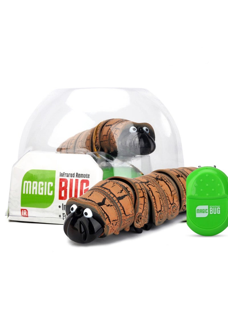 New And Unique Remote Control Yoyo Insect Infrared Sensor Reptile Insect Caterpillar Electric Remote Control Toy (Orange bug)