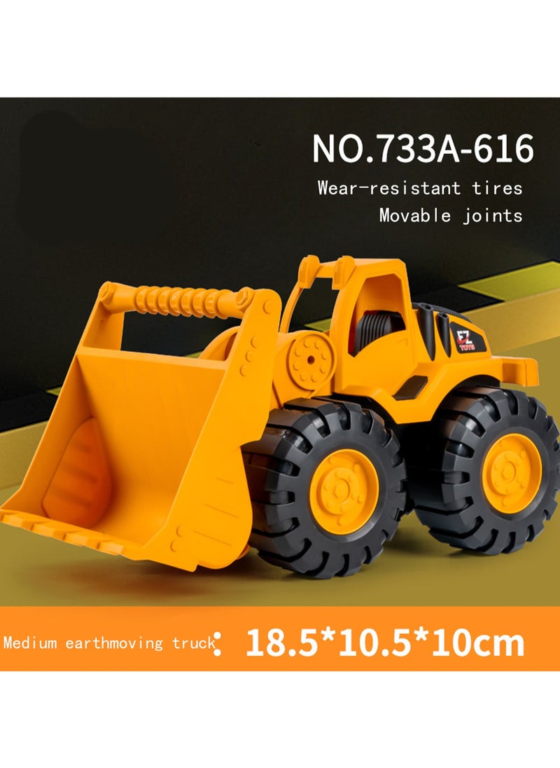 Medium Duty Earthmoving Truck Friction Driving Engineering Toy Truck Suitable For Boys, Kids, Babies And Girls Over 3 Years Old, Birthday Gift