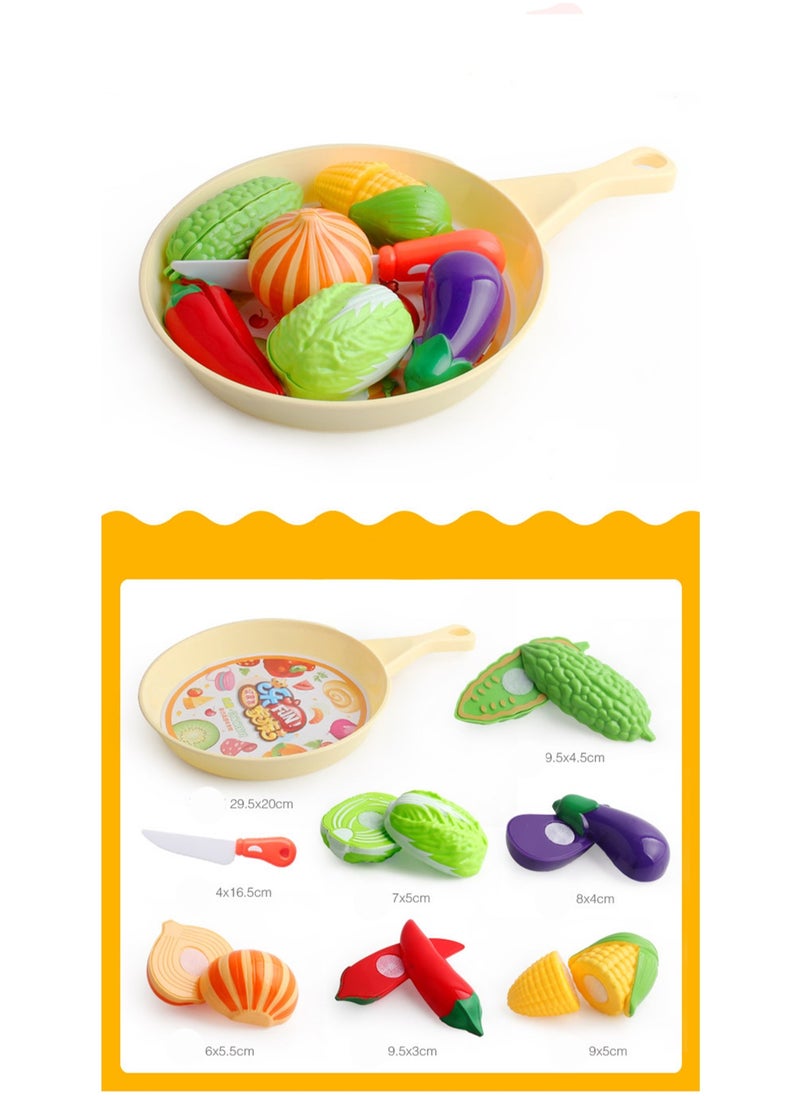 Children'S Pretend Kitchen Series Qie Qie Le Toys (Vegetable)