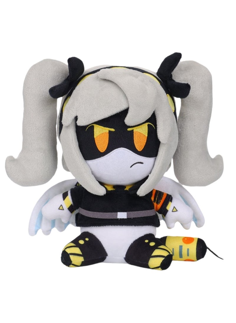 Uzi and V Series Plush Toys Anime Peripheral Plush Toy Doll Hug Plush Animal Fan Collection Gift (Ponytail With Wings Little Girl)