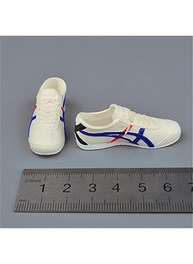 1/6 Scale Figure Shoes, Sneakers, Boots, Leather Shoes for 12 inch Male Action Figure Phicen/TBLeague ACC037(White)