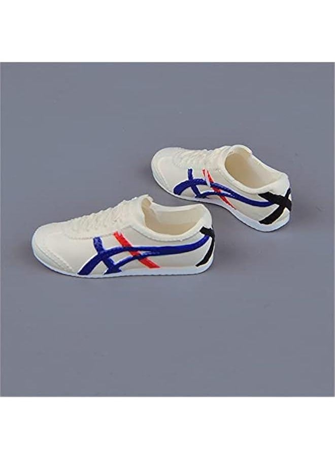 1/6 Scale Figure Shoes, Sneakers, Boots, Leather Shoes for 12 inch Male Action Figure Phicen/TBLeague ACC037(White)