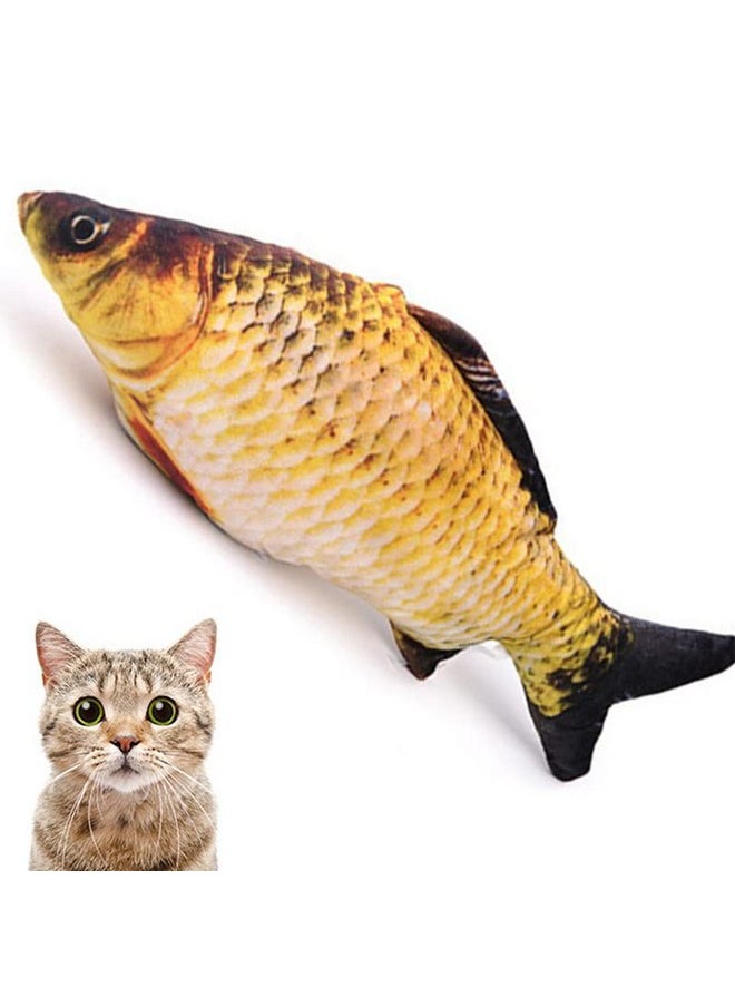 Catnip Toys - Simulation Fish Shape Catnip Doll Pets Pillow Realistic Interactive Cat Chew Bite Toys for Cat Supplies