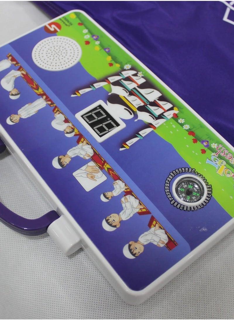 Kids Prayer Mat, Educational Prayer Mat, Eid Gifts for Kids- Salah Mat for Kids Enjoyable Prayer Rug for Kids