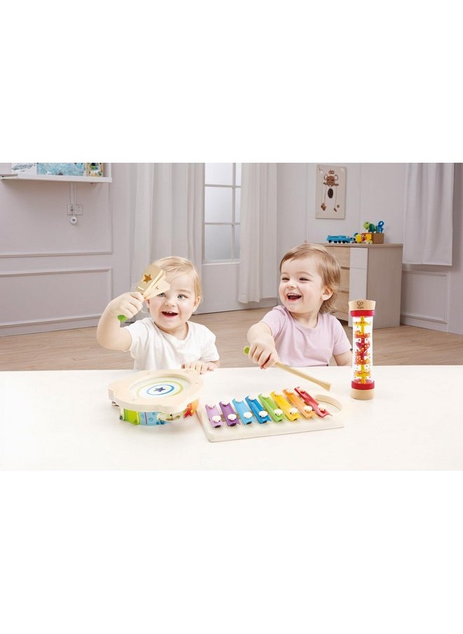 Hape Toddler Beat Box Set, Wooden Music Toy Set E8148