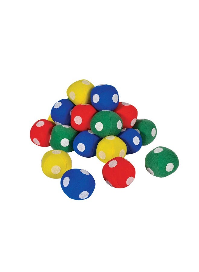 Sportime Soft Hook-N-Loop Balls, 2-1/2 Inches, Assorted Colors, Pack of 24