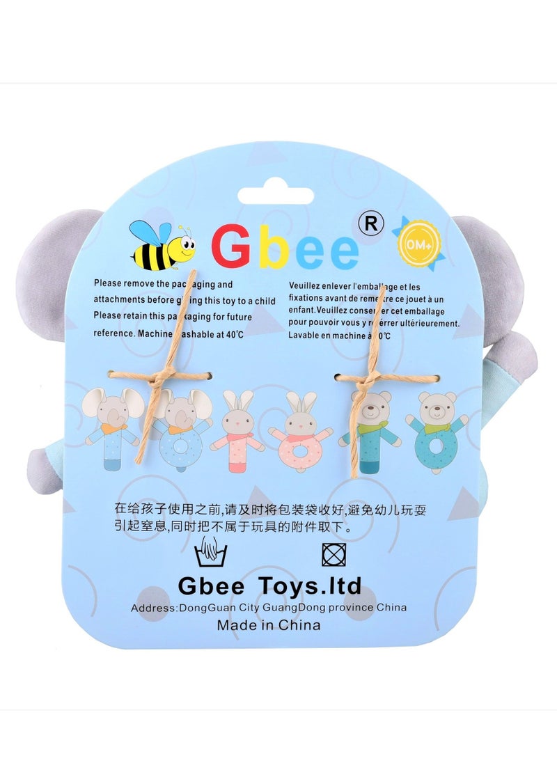 Top-Quality Material Organic Cotton Rattles Toy Set For Kids Hand Bell Infant Educational Mobiles Toys