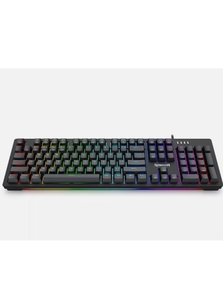 K679 RGB Gaming Keyboard, 104 Keys Wired Mechanical Keyboard, D-Absorption Foam, Upgraded Hot-Swappable Socket, Full Color Keycaps