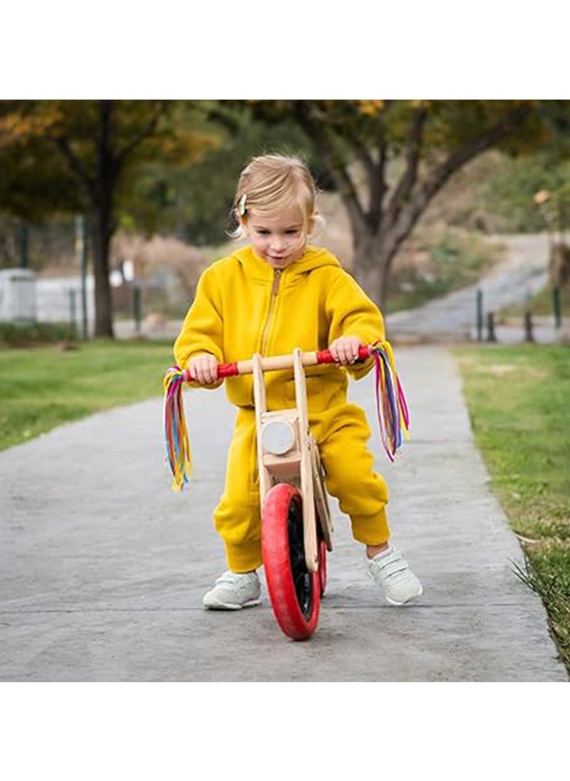 (Yellow-pink) Bicycle Streamers Children Bicycle Tassels 1 Pair, Children's Bicycle Accessories Scooter Bicycle Tricycle Handlebar Streamers Handlebar Accessories Suitable for Girls and Boys