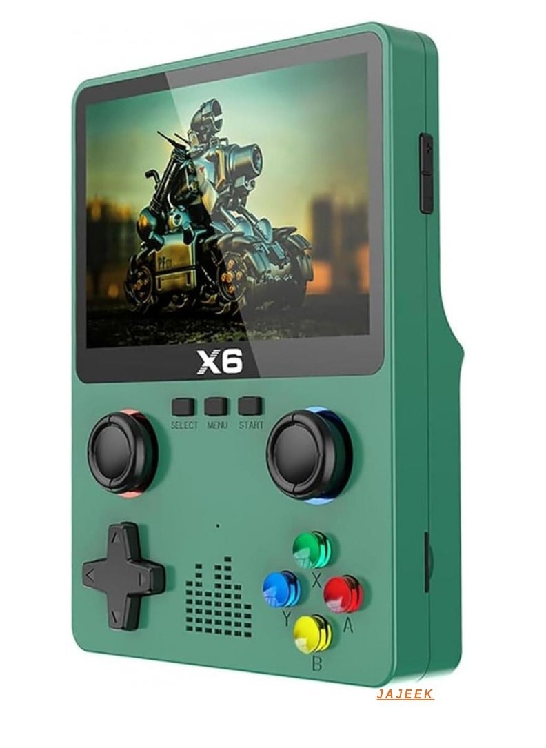 X6 Handheld Game Console – Retro Gaming with 32GB Storage, 10,000+ Classic Games, 3.5-inch IPS Screen, Multi-Platform Emulators, Portable & Fun for All Ages