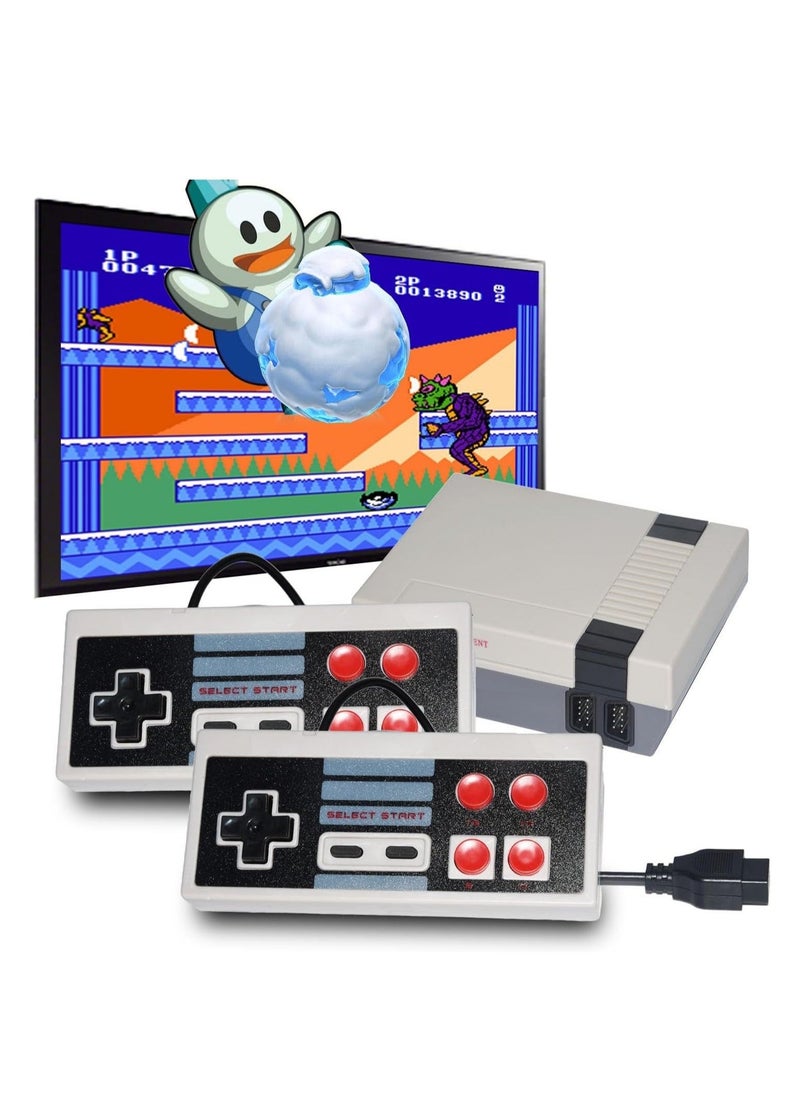 Retro Game Console, Classic Mini Retro Game System Built-in 620 Games and 2 Controllers, Old-School Gaming System for Adults and Kids, 8-Bit Video Game System with Classic Games