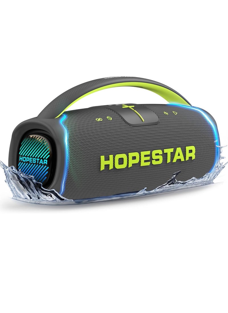 300W Portable Bluetooth Speaker with Big Bass, Karaoke Mic, IPX6 Waterproof, 27000mAh Battery, TWS Stereo Pairing, LED Lights & Handle – Ultimate Outdoor Party Speaker for Karaoke, Camping, and Events