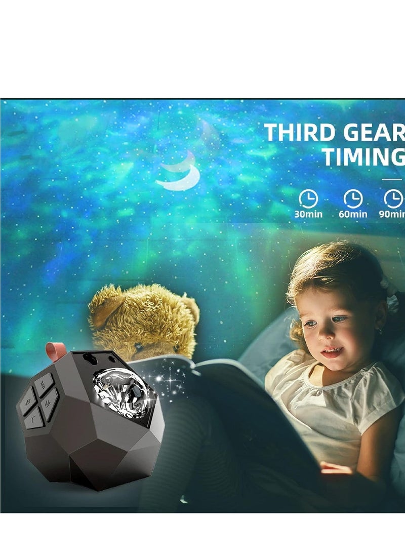 Portable Star Projector Quran Speaker – Night Light Projector with Remote Control & App, Bluetooth Speaker, LED Color Changing Moon & Stars Projection, Ideal for Bedroom, Living Room, Kids & Adults