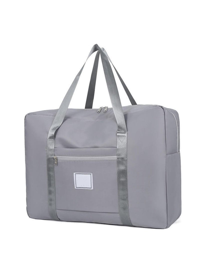 Large Moving Travel Storage Bag Large Capacity Travel Bag Clothes Storage Bag Hand Luggage Bag Moisture-proof Quilt Storage Bag (Grey)