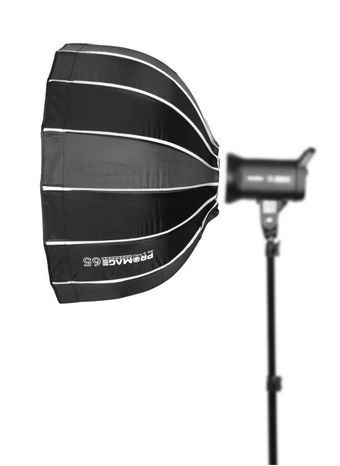 PROMAGE PM-USG26 65CM QUICK FOLDING UMBRELLA SOFTBOX WITH GRID