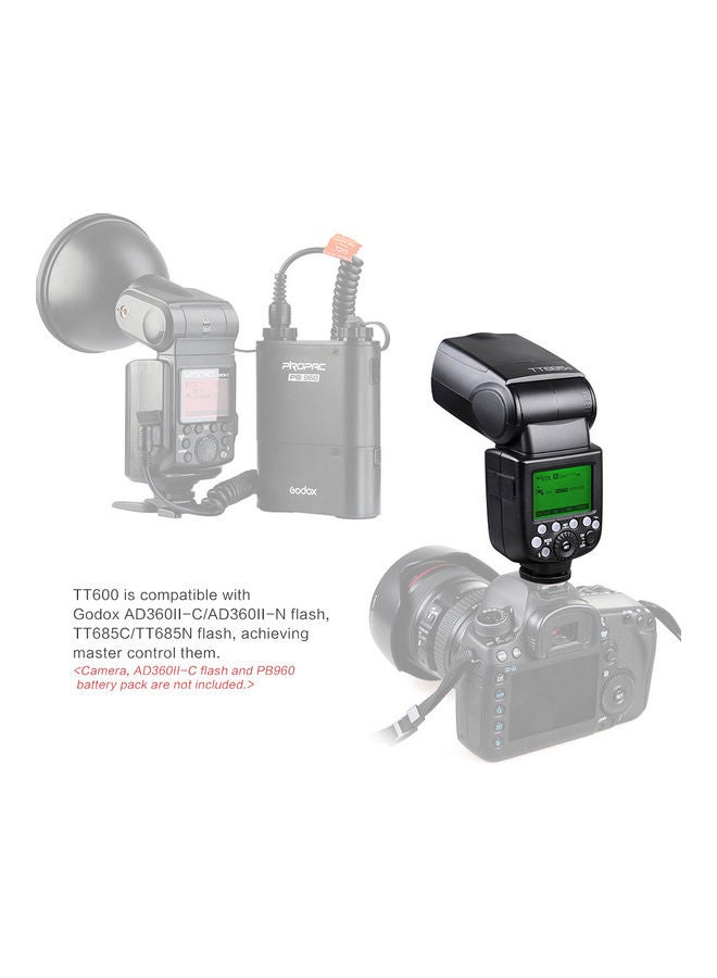 TT600 Camera Flash Speedlite Black