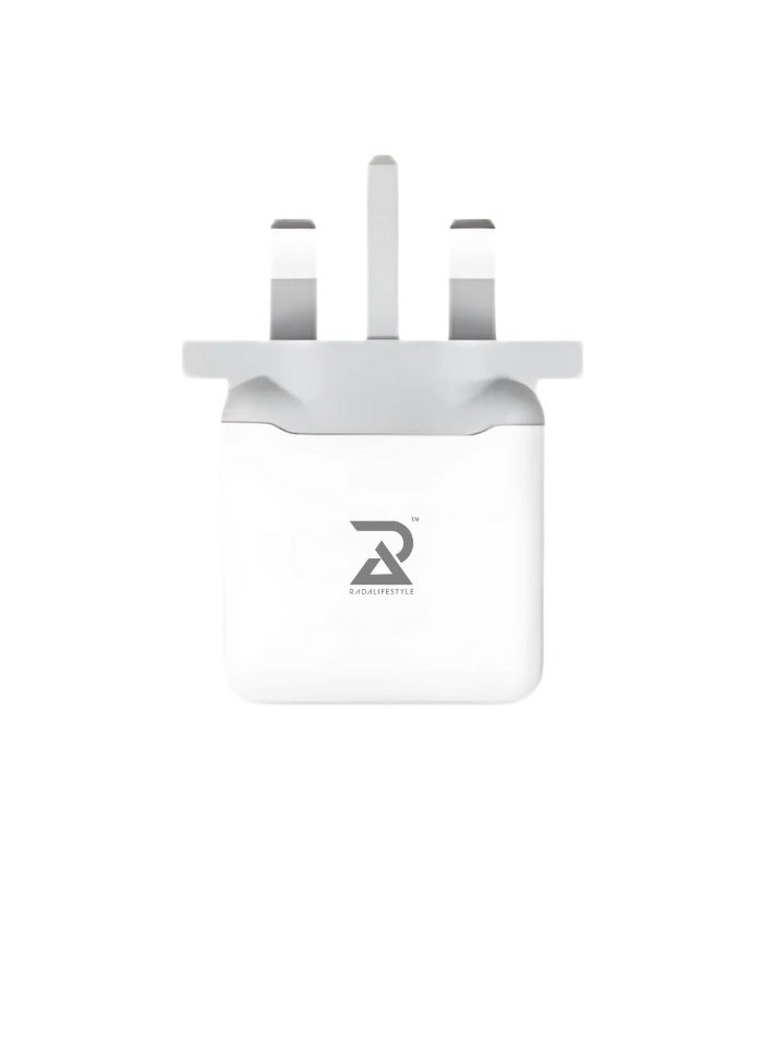 Radalifestyle QC 7 Fast Charger With Quick-Charge 25 watt with Type C Cable