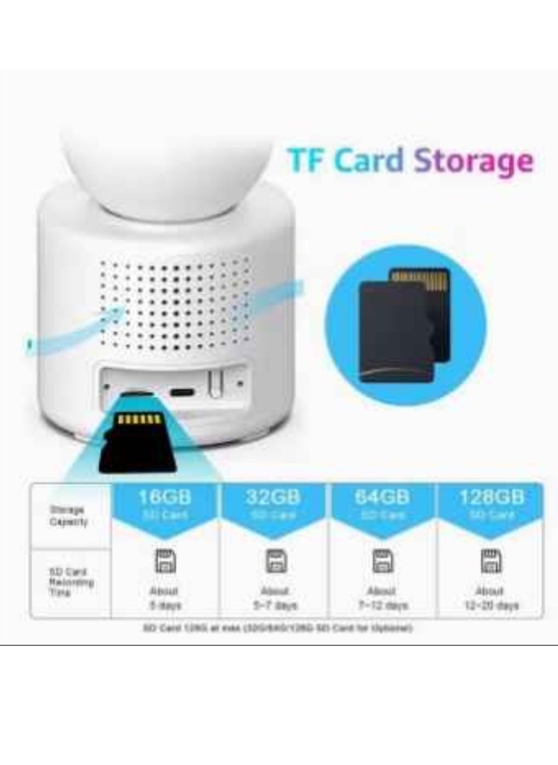 Full HD WIFI Video Calling PT Camera With One-Click Call Anthropomorphic Detection And Infrared Night Vision By Mobile APP