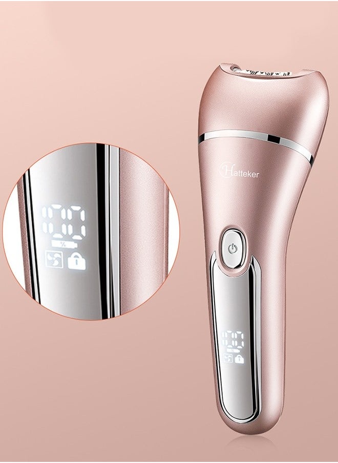 Electric Shaver for Women for Legs Bikini Trimmer Electric Razors for Women Underarm Public Hairs Rechargeable Womens Shaver Wet Dry Use Painless Cordless with Detachable Head