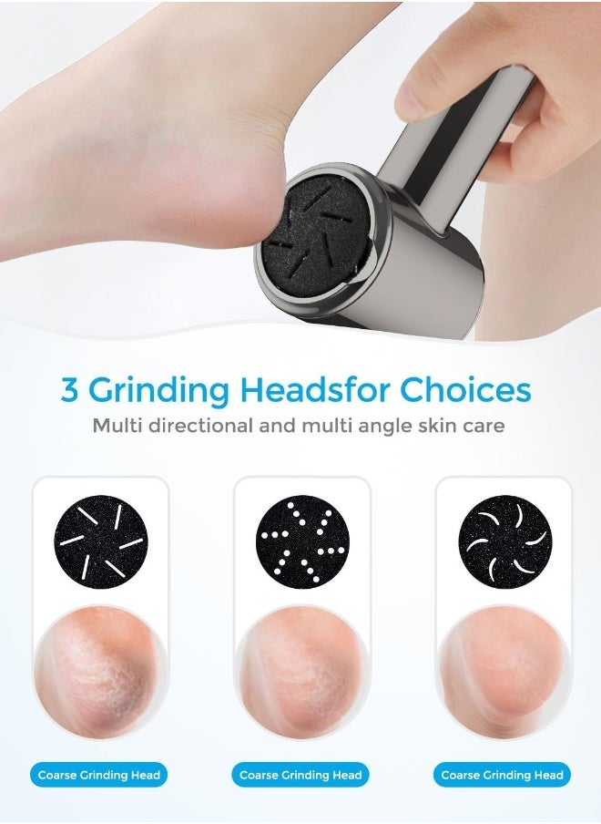 Electric Foot Callus Remover (with Dander Vacuum) Rechargeable Electric Callus Remover For Feet,Electric Pedicure Electric Foot File Kit,Professional Pedi Feet Care Tool For Dead,Hard Cracked Dry Skin