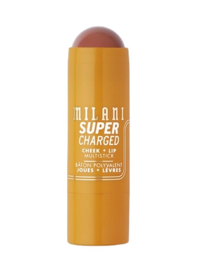 Milani Supercharged Cheek + Lip Multistick 130 Spice Jolt Deep Pink Nude | Creamy, Blendable, Multi-Use Makeup Stick for Lips & Cheeks | Hydrating, Lightweight Formula | Buildable Color & Natural Finish