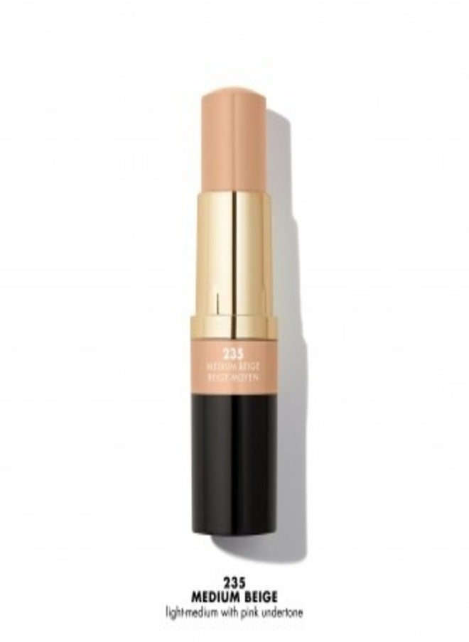 Milani Conceal + Perfect Foundation Stick - 235 Medium Beige (0.46 Ounce) Vegan, Cruelty-Free Cream Foundation - Cover Under-Eye Circles, Blemishes & Skin Discoloration for a Flawless Finish