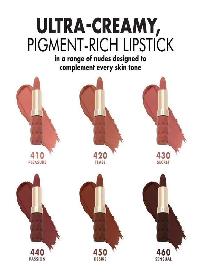 Milani Color Fetish Matte Lipstick - Shade  350 Fleur (4g) | Long-Lasting, Highly Pigmented, Bold Color | Lightweight, Velvet Matte Finish | Comfortable, Full-Coverage Lipstick