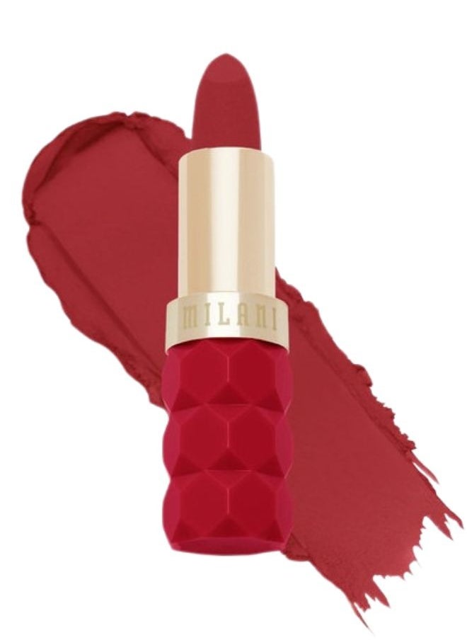 Milani Color Fetish Matte Lipstick - Shade  340 Poppy (4g) | Long-Lasting, Highly Pigmented, Bold Color | Lightweight, Velvet Matte Finish | Comfortable, Full-Coverage Lipstick