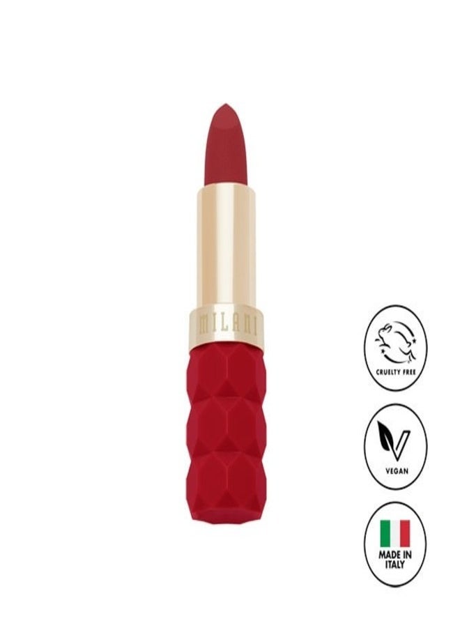 Milani Color Fetish Matte Lipstick - Shade  340 Poppy (4g) | Long-Lasting, Highly Pigmented, Bold Color | Lightweight, Velvet Matte Finish | Comfortable, Full-Coverage Lipstick
