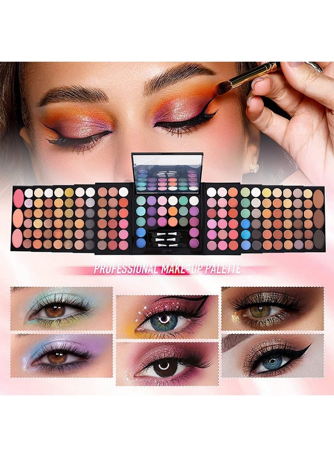 M 148 Colors Makeup Palletprofessional Makeup Kit For Women Full Kitall In One Makeup Sets For Women&Beginnerinclude Eyeshadowlipstickeyelinerconcealermakeup Brush(045 Setblack)