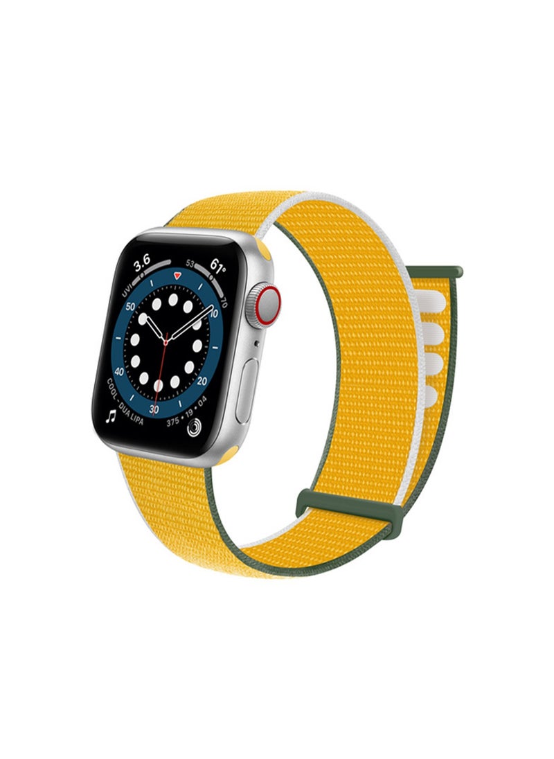 Yellow Green 38/40/41mm/Series10-42 Compatible With Apple Watch, Suitable For Men And Women, Velcro Strap Wristband Compatible With Iwatch Series